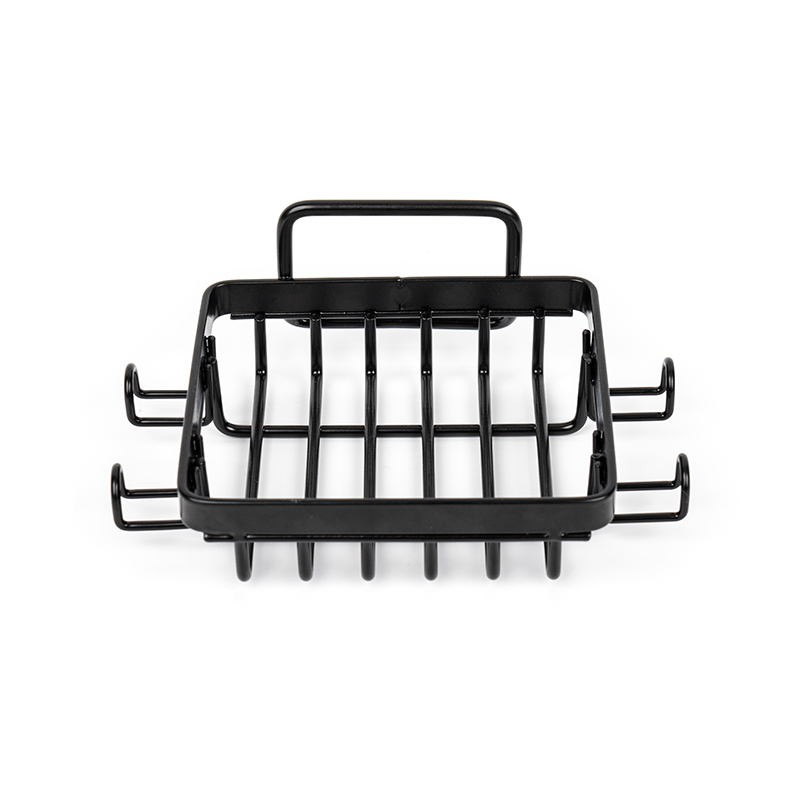 Porta sapone da barra in acciaio inossidabile nero per doccia