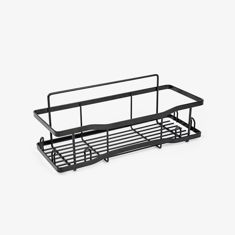 Cestino portaoggetti a parete in filo metallico per cucina e bagno