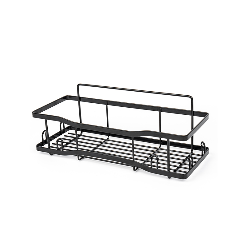 Cestino portaoggetti a parete in filo metallico per cucina e bagno