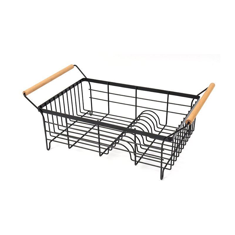 Scolapiatti in acciaio inox con portaposate e scolapiatti