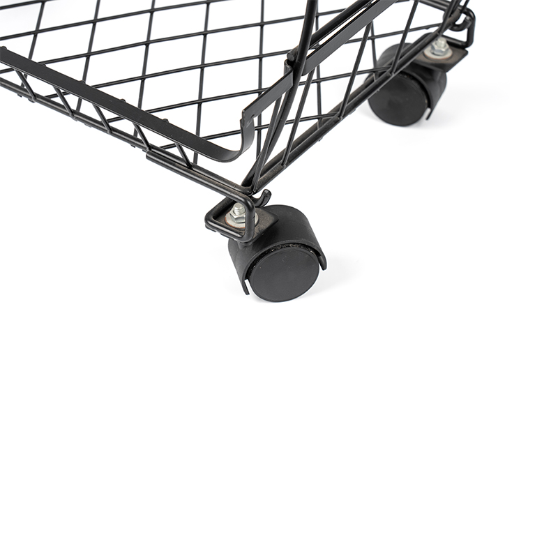 Cesto per frutta e verdura impilabile a 4 livelli con ruote girevoli