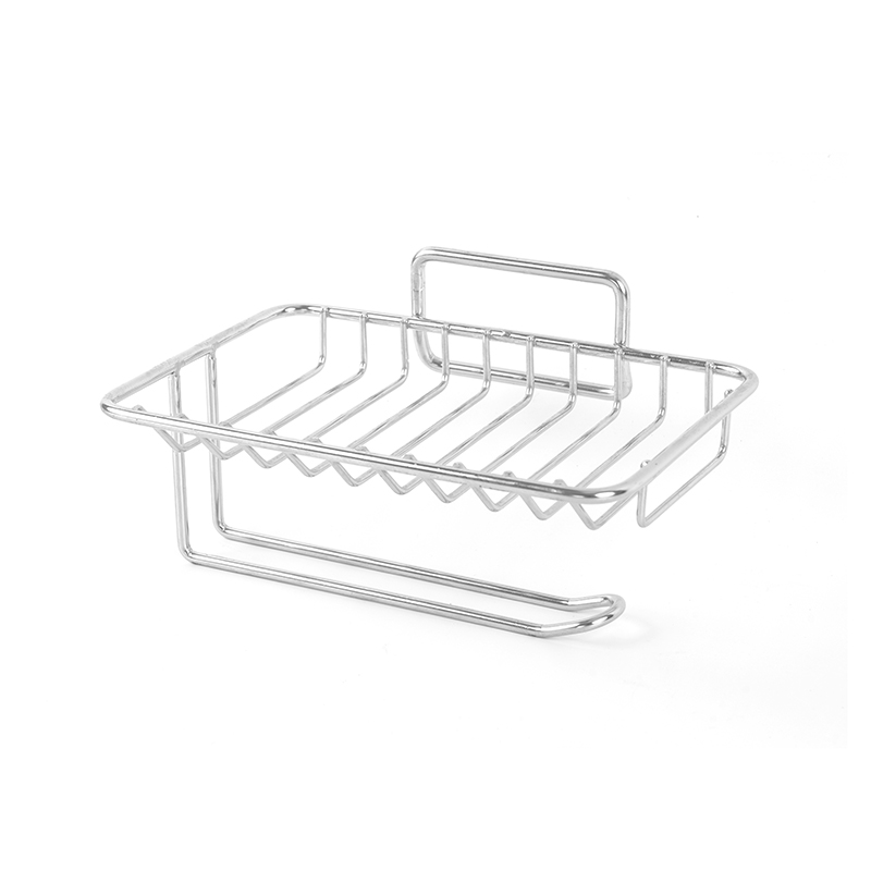 Portasapone in ceramica con autodrenaggio e supporto in acciaio inossidabile