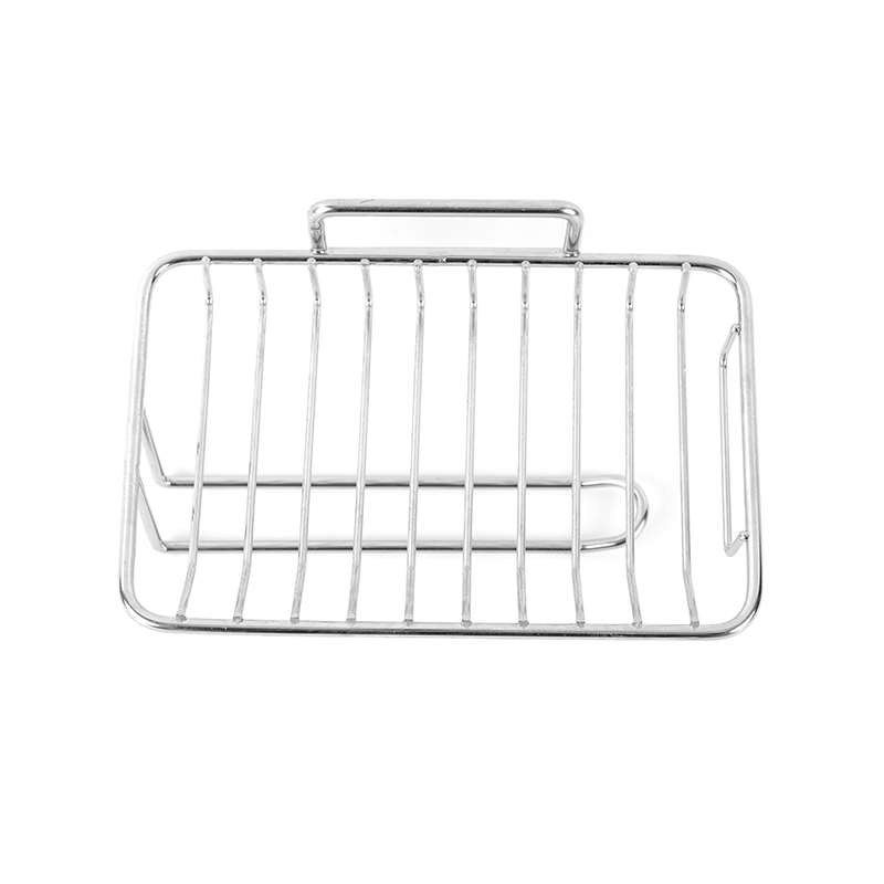 Portasapone in ceramica con autodrenaggio e supporto in acciaio inossidabile