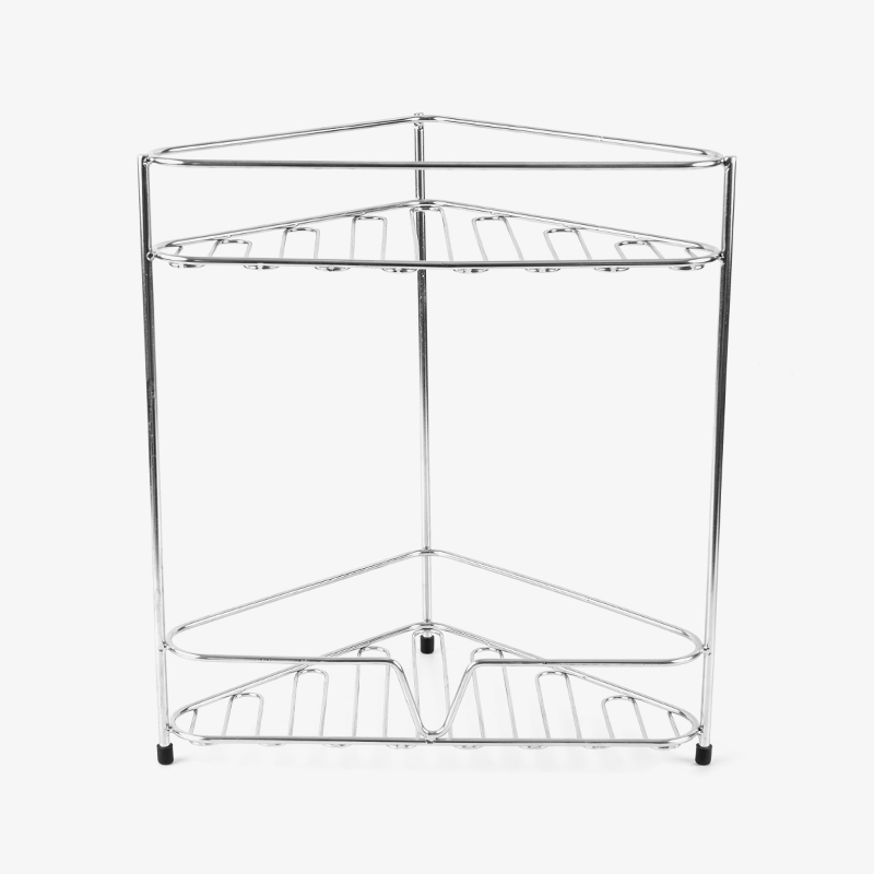 Mensola organizer angolare per bancone da bagno