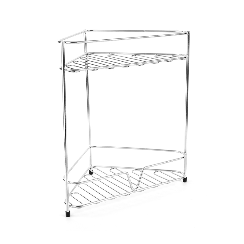 Mensola organizer angolare per bancone da bagno