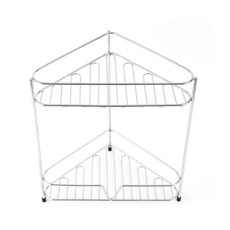 Mensola organizer angolare per bancone da bagno