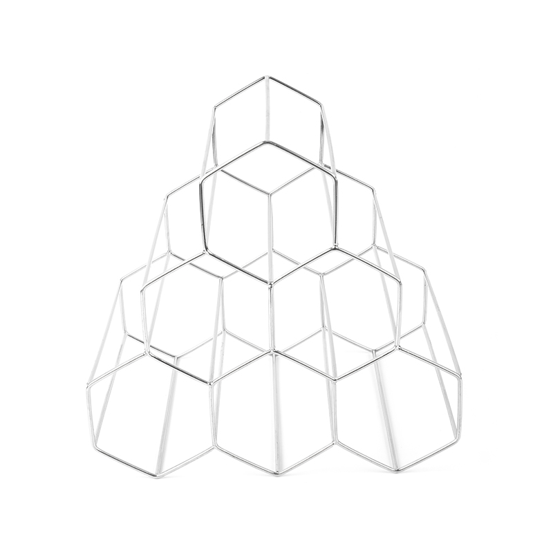 Portabottiglie da vino autoportante a 3 livelli per piano di lavoro